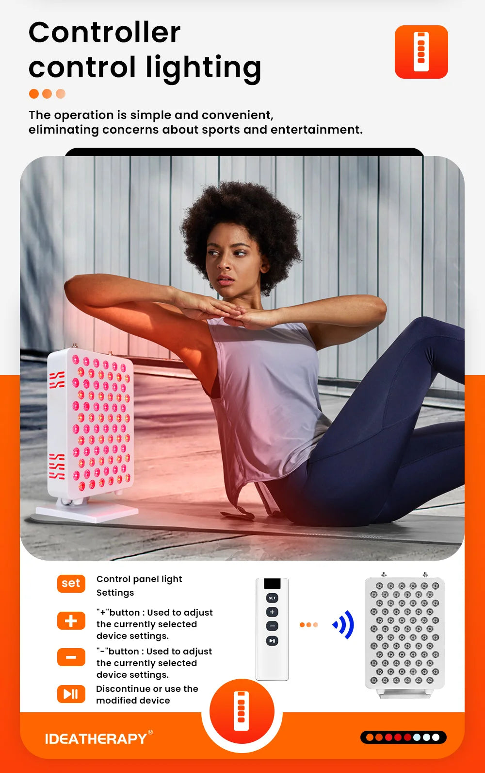 Red Light Therapy LED panel multi-spectral infrared light therapy 630 650 660 670 810 830 850 1060nm