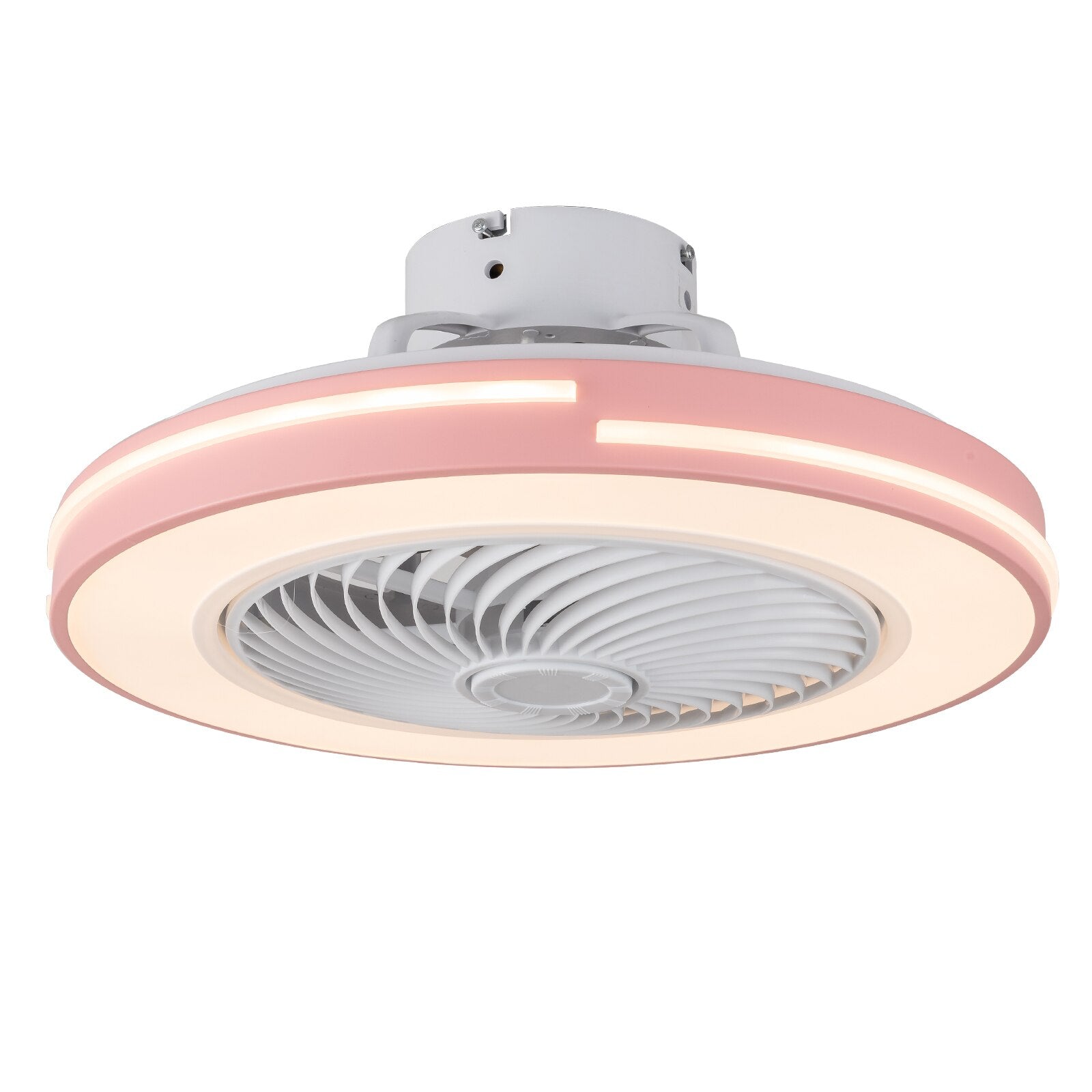 Modern Acrylic Ceiling Fan Light with Remote Control 3 LED Light Color + 3 Speed