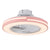 Modern Acrylic Ceiling Fan Light with Remote Control 3 LED Light Color + 3 Speed