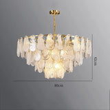 French Retro Light Luxury Chandelier Living Room Bedroom Warm and Romantic Cloud Water Drop Glass Pendant Lights Home Decoration