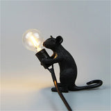 Modern Resin Animal Table Lamp - Mouse, Cat & Squirrel LED Night Light