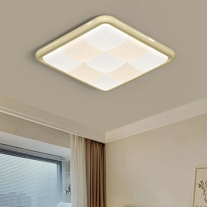 2025 Modern Led Living Room Ceiling Lamps Simple Cream Style Ceiling Lights Atmospheric Home Indoor Lighting Whole House Fixture
