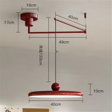 French Rocker Chrome LED Chandelier - Displaceable Modern Hanging Lamp
