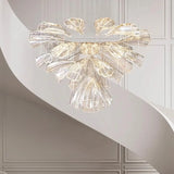 Italian Creative Petal Glass Pendant Lamp Modern Chandelier For Living Room BedroomKitchen Luxury Home Decor Lustre Hanging Lamp