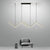 Modern LED Pendant Light Nodic Gold Hanging Chandelier For Tubular Restaurant Kitchen Office Coffee  Indoor Decorative Lamps