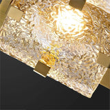 Modern Clear Crystal Ceiling Lamp Gold Metal Bedroom Kitchen Parlor Lighting Fixtures