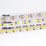 DC 5V 12V 24V Led Strip Light 2835 5m White LED Strip Tape Diode Not Waterproof Lamp Light Strips Kitchen Home Decor TV Ledstrip