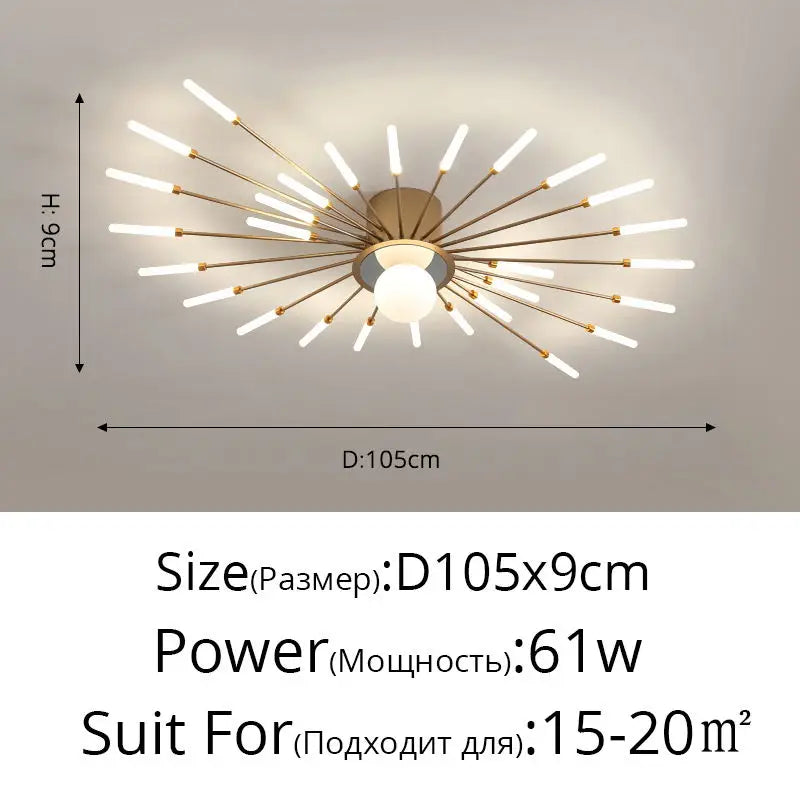 2025 New Creative fireworks Modern led Chandelier For Studyroom Bedroom Kitchen hall Lighting Decor Indoor Lamp Warm Home Lustre