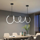 Modern Long Hose Led Art Ceiling Chandelier For Dining Room Kitchen Bar Pendant Lighting Suspension Design Lusters Luminaires