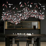 Hanging Ceiling Chandeliers Living Room Restaurant Chandeliers Lighting Kitchen Island Glass Pendant Light Dining Table Fixtures