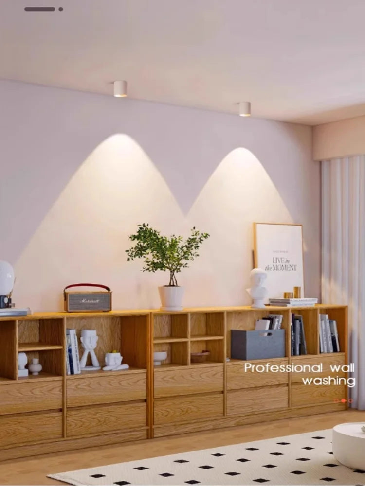 Anti-glare GU10 exposed spotlights, hotel commercial and household corridor light sockets, replaceable light source