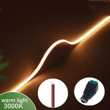 3mm Ultrafine COB LED Strip Light (5m, 400 LEDs/m) - 12V/24V Dimmable Flexible High-Density Tape for TV & Room Accent