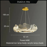 Modern Petal Pendant Light Ring Highlight Acrylic Restaurant Bedroom Decorativos Deluxe Design Living Room Hanging Lamp Fixtures