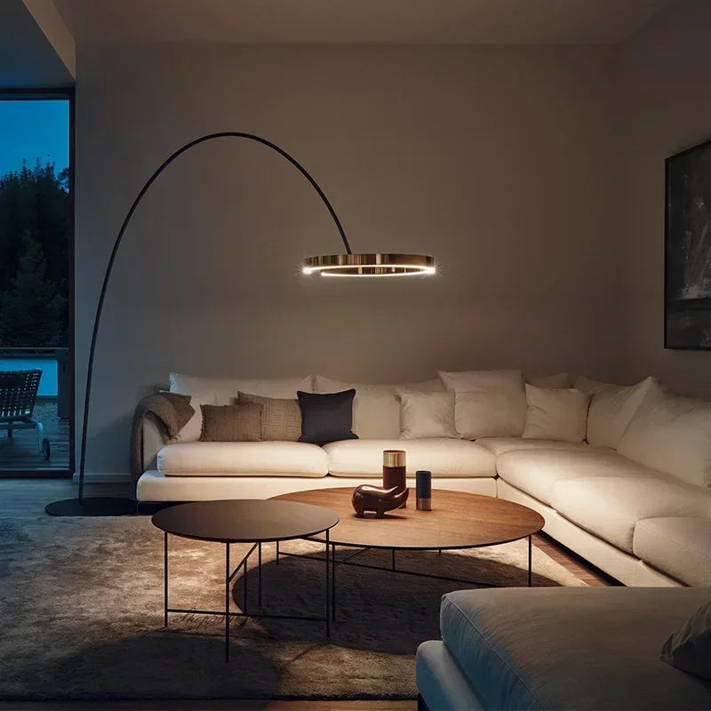 Italian Light Luxury Minimalist Fishing Lamp Living Room Study Vertical Decoration Lights Artistic Floor  led floor lamp