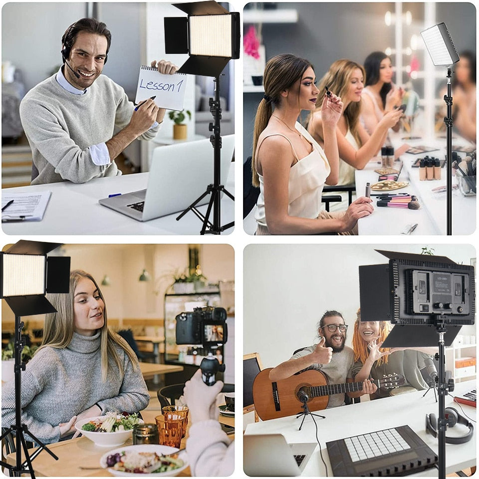 U800 LED Photo Studio Light For Tiktok Youbute Game Live Video Lighting 40W/50W Portable Video Recording Photography Panel Lamp