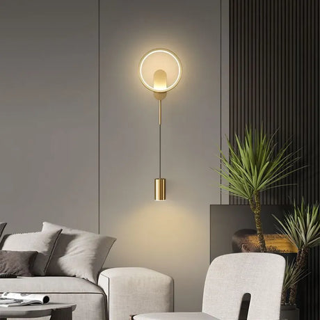 Modern Led Indoor Wall Lamp Bedroom Bedside Decoration Living Room Stair Wall Light Sconce Golden Luminaire светильник настенный