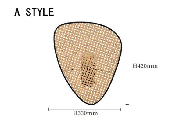 Rattan chandelier Wicker Suspension lamp Screen Cannage Kitchen Wood Bamboo chandelier e27 Creative Leaf Grid Hand designer lamp