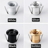 Dimmable LED Mini ceiling light 3W spotlight AC85-265V downlight COB anti-glare aluminum household commercial lighting bulb