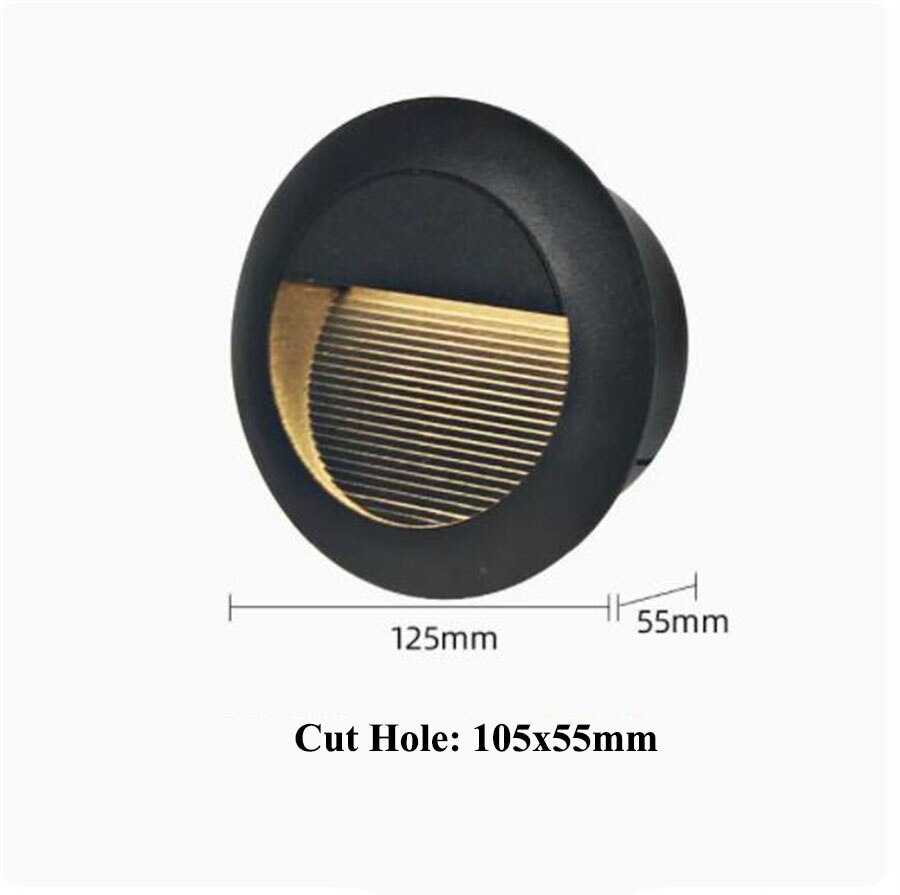 IP65 Outdoor Wall Sconce Lamp Waterproof LED Step Light Outdoor Recessed Stair Light Garden corridor LED Footlight