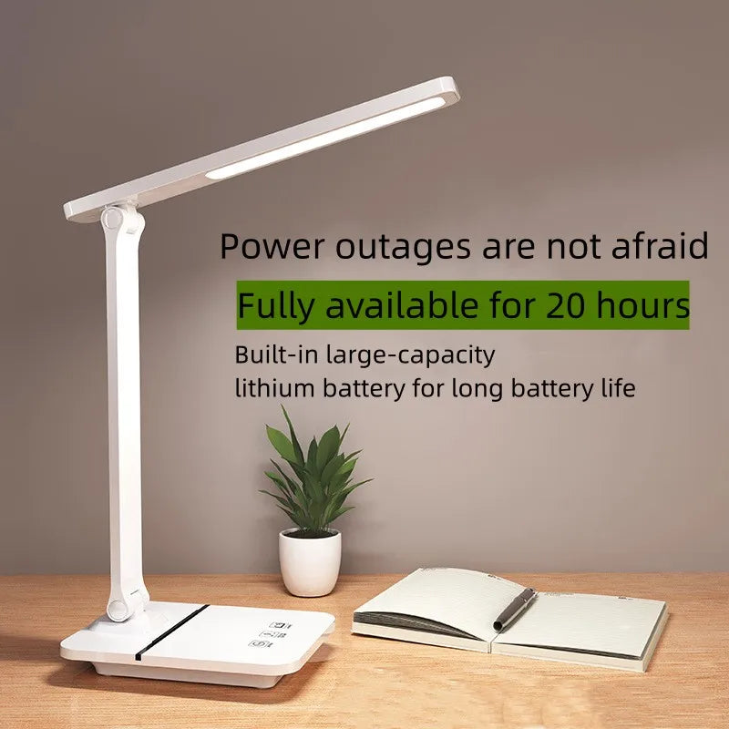 LED desk lamp eye protection desk student writing reading lamp smartphone wireless charging bedside lamp