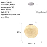 Nordic Moon Led Pendant Lights Lighting Living Dining Room Decor Chandeliers Restaurant Cafe Bar Hanging Lamp Bedroom Luminaire