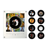 Smart Magnetic Music Vinyl Record Player Fridge Light - Touch-to-Play Album Magnet & LED Night Light Decor Lamp