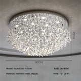 French Dining Room Crystal Led Pendant Lights Modern Luxury Bar Hanging Lamp Home Decor Led Suspend Light Led Luminarias