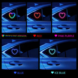 Universal Solar Heart-Shaped RGB LED Car Atmosphere Light - Dynamic Gradient Interior Ambient Decoration Lamp & Vehicle Accessory