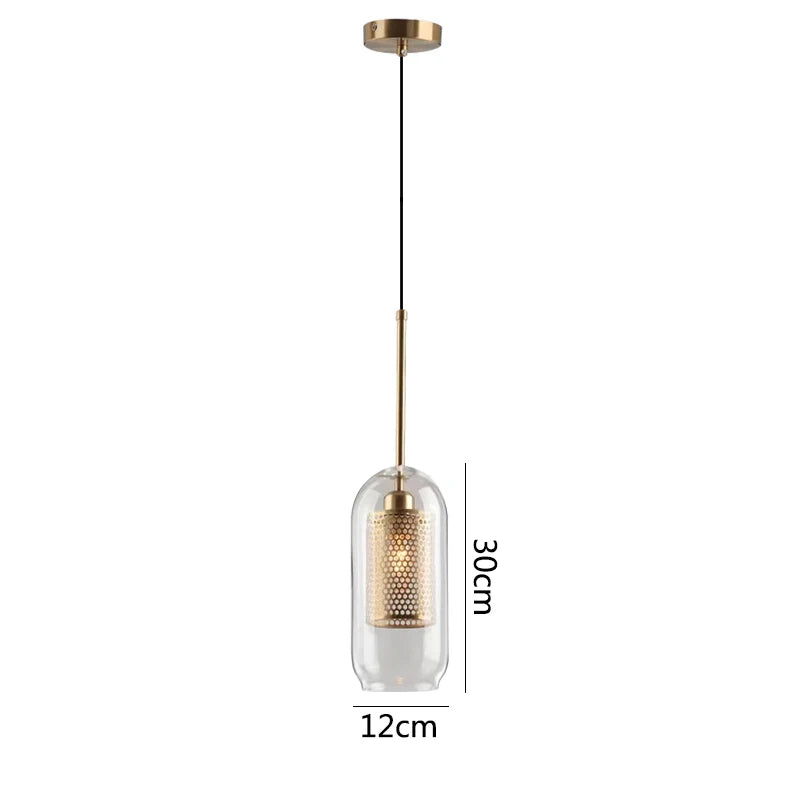 Glass Hanging Lamp Nordic Pendant Lights Kitchen Island Dining Room Lighting Fixtures Bedroom Bedside Pendant Lamp Luminaire