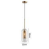 Glass Hanging Lamp Nordic Pendant Lights Dining Kitchen Lighting Fixtures  Bedroom Bedside Pendant Lamp Luminaire