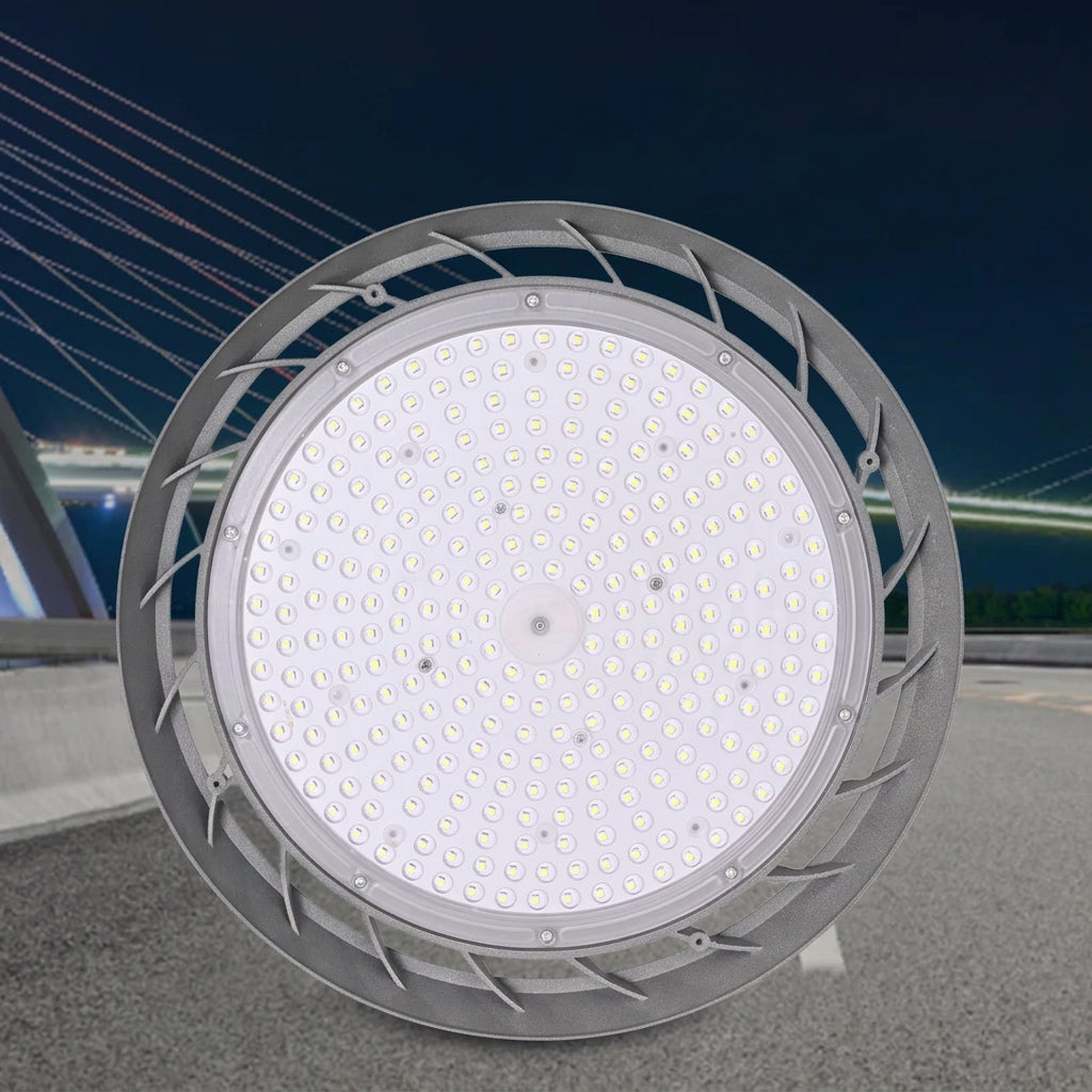 UFO LED High Bay Light (100W/150W) 220V - Super Bright 6000K IP66 Waterproof Commercial Industrial Lamp for Warehouse & Garage