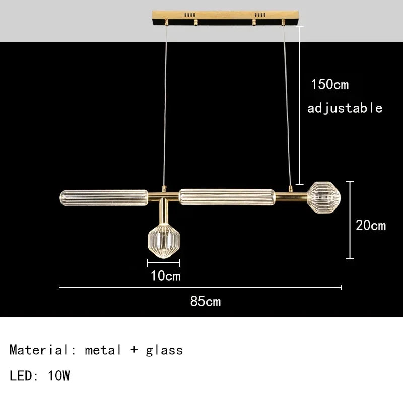 Nordic Luxury Art Glass Chandelier Creative Bar Villa Hotel Clubhouse Restaurant High End Pendant Lamp Home Decor Lighting