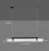 Nordic Modern Minimalist Acrylic Strip Pendant Light Dining Room Study Exhibition Hall Bar Counter Hanging Lamp Lighting Fixture