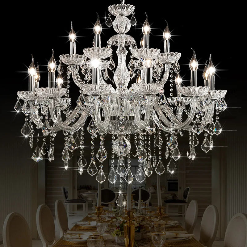 Luxury Traditional Classic K9 Crystal Chandelier Light for Living Room Bedroom Kitchen - Pendent Ceiling Fixture Top Quality