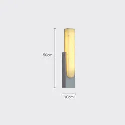 Nordic modern bedroom bedside wall mounted Fixture sconces lamps led marble simple creative grey metal home decors wall light
