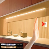 Hand Scan Sensor LED Strip Lights - USB Powered Dimmable Under Cabinet Light