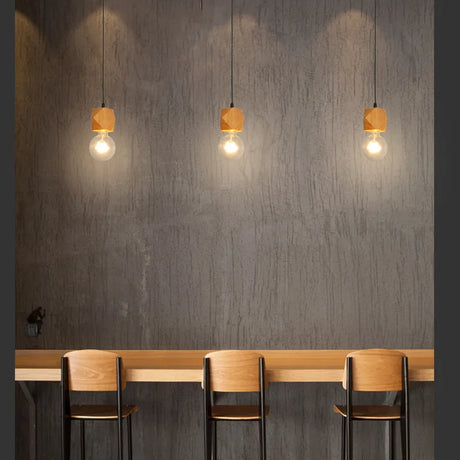 Minimalist Creative Chandelier Dining room Bedroom Living Room Bar Clothing Store restaurant Vintage Wooden Pendant Lights Hot
