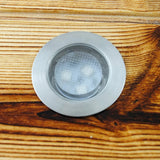 10Pcs Recessed LEDs Deck Lights DC12V Low Voltage IP67 Waterproof In-ground Lamp Landscape Light for Yard Garden Pathway Stairs