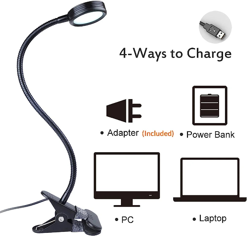 LED Clap On Desk Book light For Children Study Work Dimmable Adjustable Arm Eye-protection Reading lighting Lamp Promotion