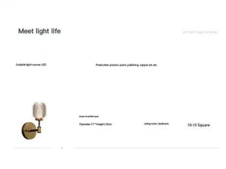 Nordic LED Light Luxury Wall Lamp Modern Warm Bedroom Bedside Lamp Living Room Background Wall Decoration Wall hanging Furniture