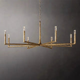 Retro American Old Tree Of 18th Century Copper Crystal LED Chandelier Lustre Suspension Luminaire Lampen For Living Room