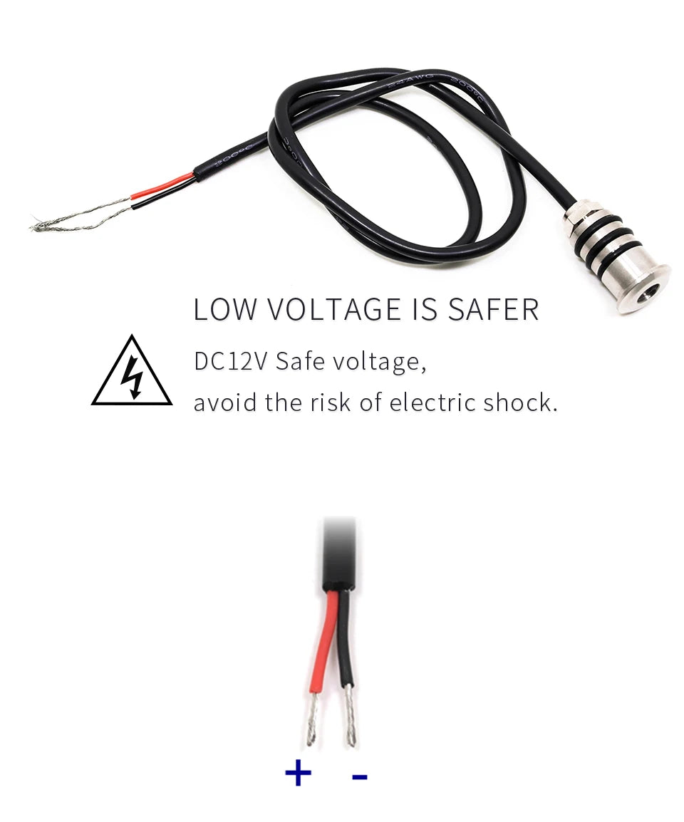 Mini LED 12V 0.5W  Deck Light Recessed Outdoor Led Spot Waterproof IP68 Step Light  Garden Path Star Decor Underground Spotlight