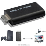 HDV-G300 PS2 to HDMI compatible 480i/480p/576i Audio Video Converter Adapter with Audio Output Supports All PS2 Display Modes