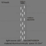 Long Chandelier Staircase Lamp Designer Modern Living Room Chandelier Nordic Indoor Villa Hall Long Line Penthouse Pendant Lamp