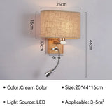 Nordic LED Wall Light with 360° Rotatable Spotlight Wall Sconce For Bedroom Living Room Stairs Indoor Lighting Fixture Luster's