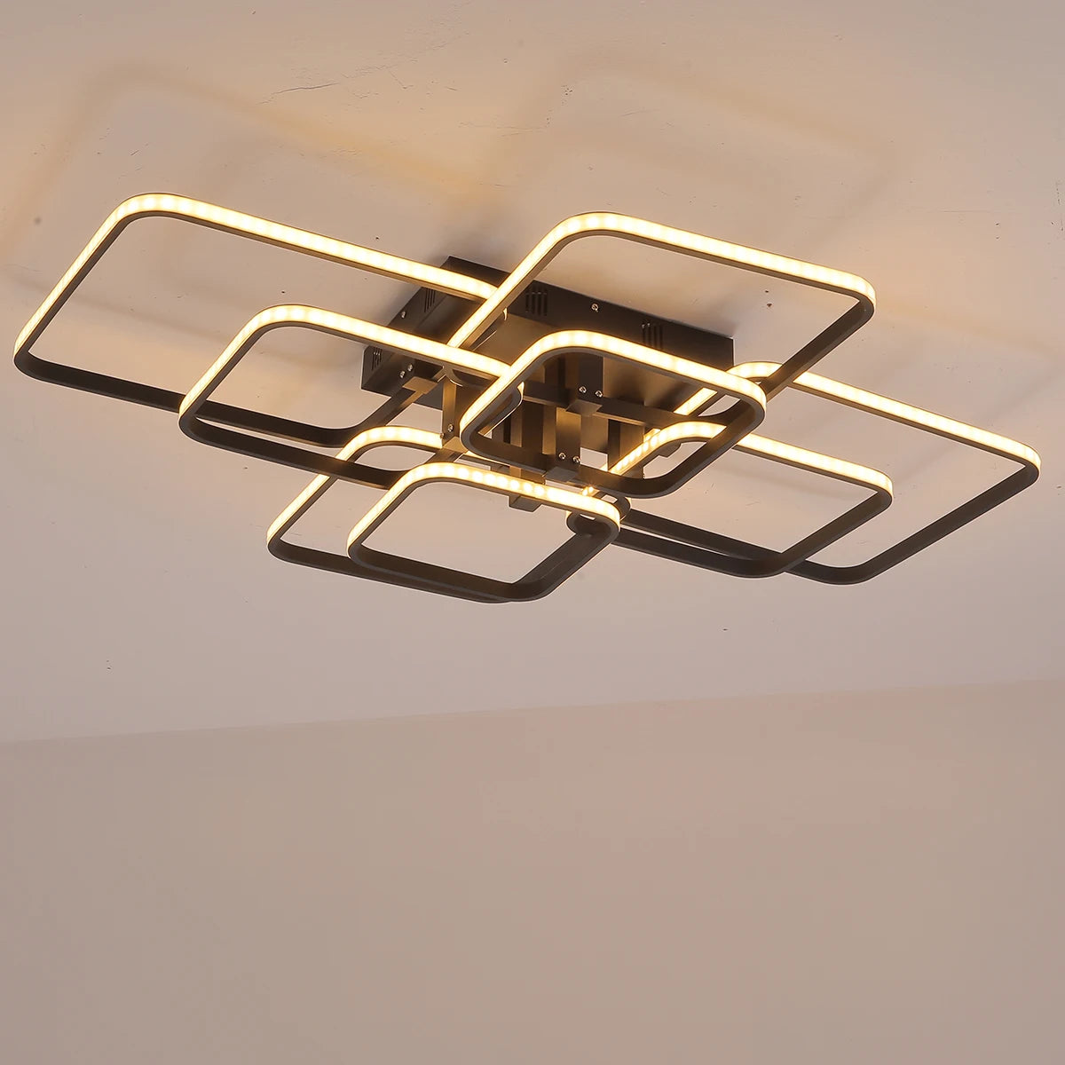 Gleam Rectangle Acrylic Aluminum Modern Led ceiling lights for living room bedroom AC85-265V White Ceiling Lamp Fixtures