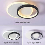 Modern 3 Color Temperature LED Ceiling Lamp Baked Enamel Many Styles Hallway Lamps Balcony Lights Bedroom Living Room 90V-260V