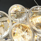 Villa Living Room Luxury Crystal Chandelier Starry Sky Duplex Hollow Staircase Hotel Lobby LED Pendant Lamp Home Decor Lighting