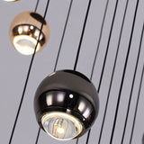 Modern Home Decor LED Lights Pendant Light Lamps for Staircase Chandeliers for Living Room Hanging Light Indoor Lighting