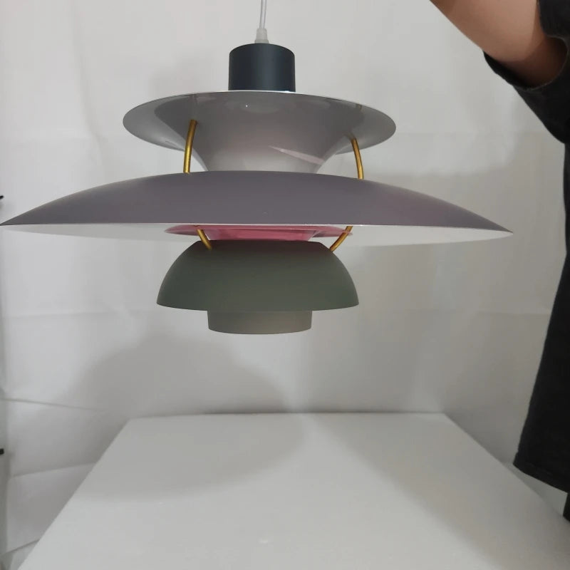 Denmark Designer Pendant Light Dining Room Table Bedroom Aluminium Flying Saucer LED E27 Fixture Hanghing Lamp Room Decor